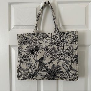 Embroidered Book Tote